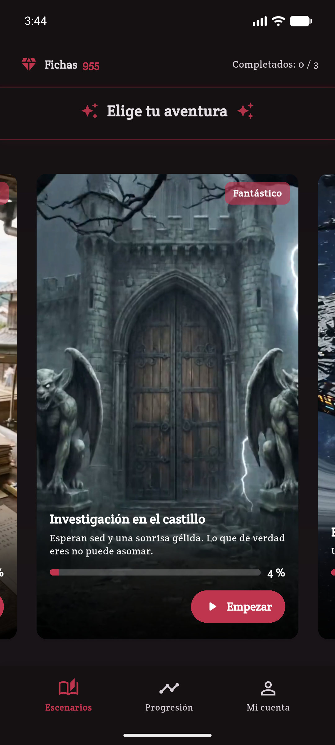 Investigación en el castillo