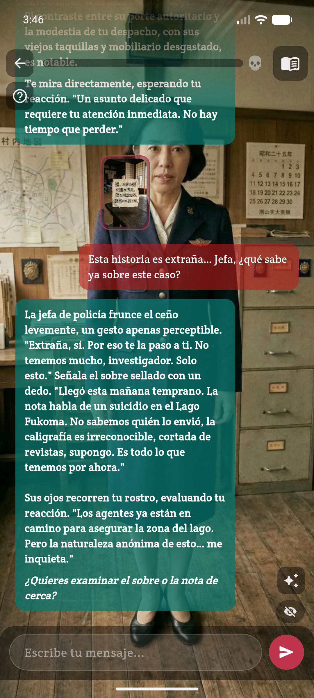 Diálogo en vivo con PNJ