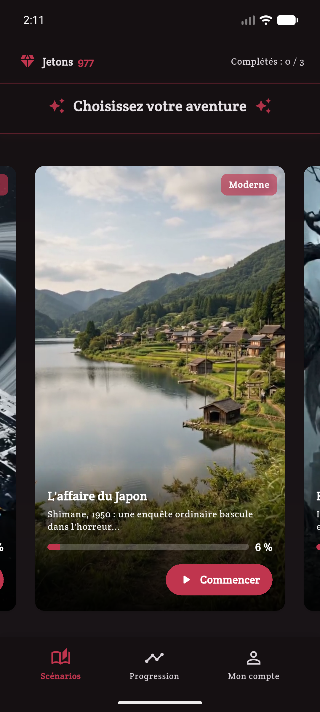 Japan Case — accroche du scénario