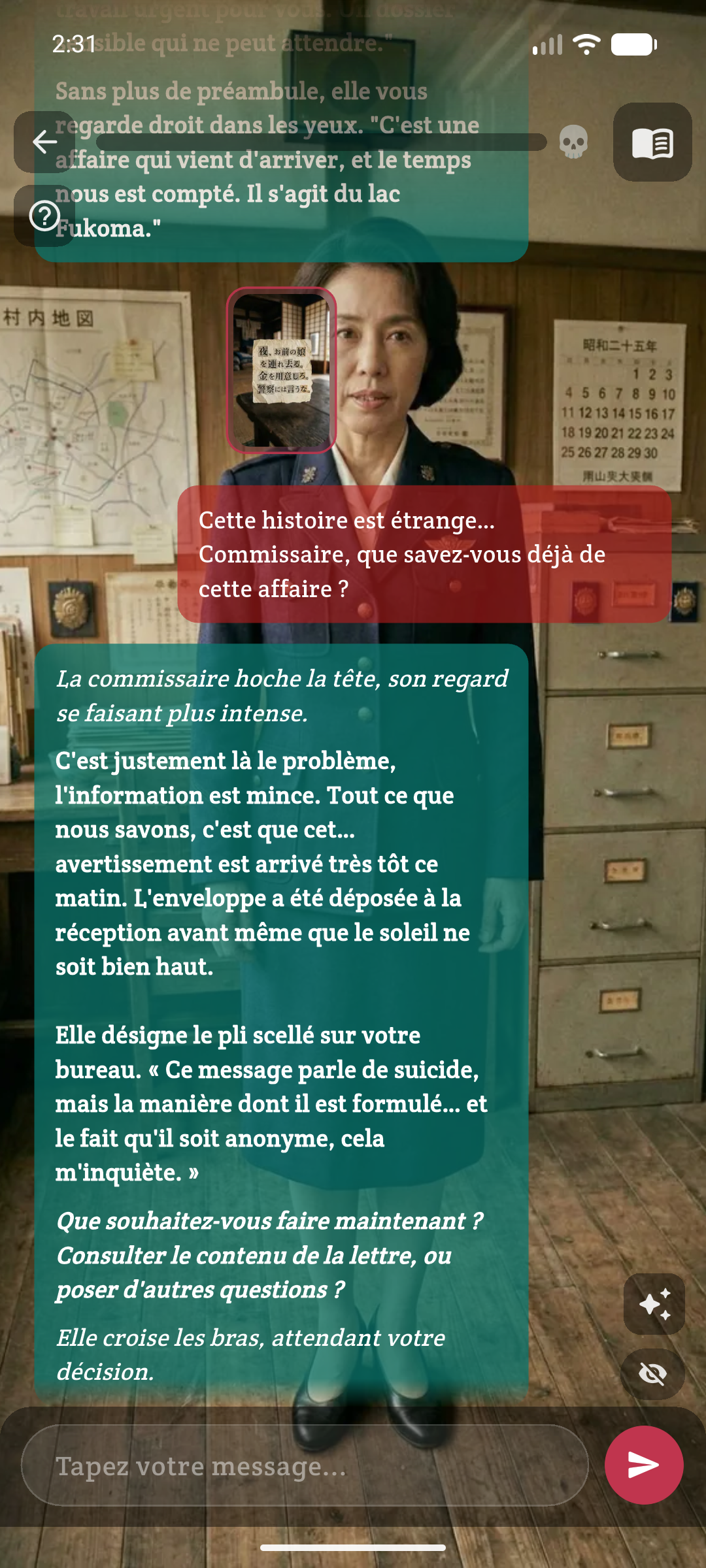 Dialogue en direct avec les PNJ